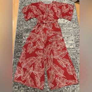 Burnt Coral Romper